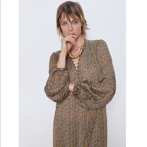ZARA Floral Print Dress Small